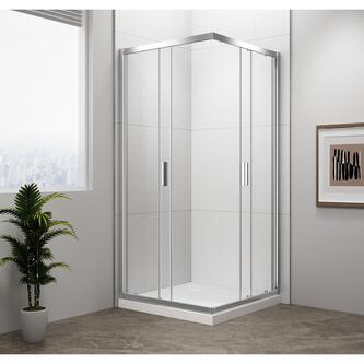 EASY LINE Duschabtrennung Quadrat 800x800mm, klarglas