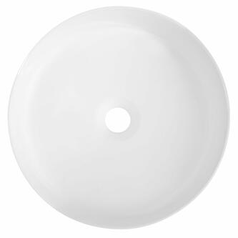 INFINITY ROUND Aufsatzwaschbecken, Durchmesser 36 cm, weiss matt