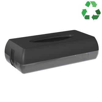 ECOLORED Papiertuchspender 27x13x7cm, ABS, schwarz matt