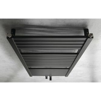 TONDI Badheizkörper 450x970 mm, Mittelanschluss, Schwarz mat
