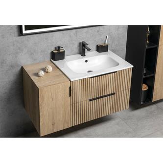 PIEDRA Keramik-Möbelwaschbecken71x46,5cm, Weiß