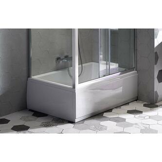 DEEP PLAIN 120, Frontschürze rechts, 120x36cm, weiß