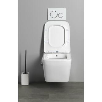 PORTO CLEANWASH Hänge-WC, spülrandlos+Armatur,36x52cm, Weiß