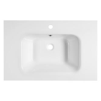 ARECA Gussmarmor-Waschtisch, 81x51,5cm, Weiß