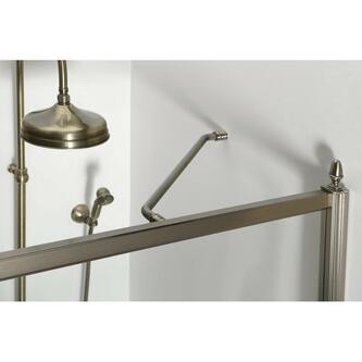 ANTIQUE Duschtür 800mm, links, Klarglas, bronze