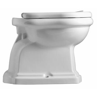 RETRO WC Becken 38,5x45x59cm, Abgang waagerecht, weiß