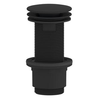 Nicht verschließbare Waschbecken-Ablaufgarnitur 5/4" 5/4", großer Stopfen, 10-80mm, ABS/schwarz
