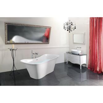 Bodenanschluss für freistehende Wannenarmaturen, 1 Paar, Chrom