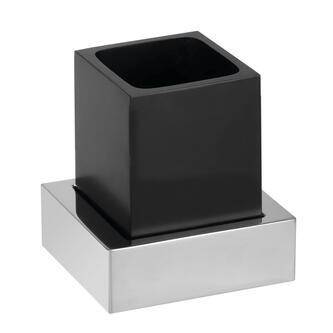 X-STEEL Zahnputzbecher zum Stellen, Schwarz matt