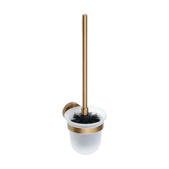 X-ROUND COPPER Hänge-WC-Bürste, Milchglas, Kupfer matt