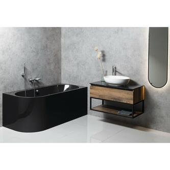 ASTRA R MONOLITH Badewanne 160x75x60cm, dunkelgrau