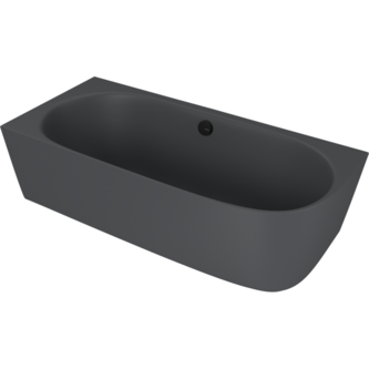 SUSSI L Freistehende Badewanne 160x70x50cm, Anthrazit matt