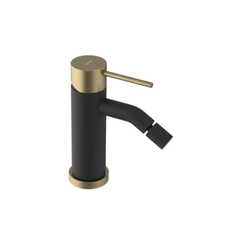 ULTRASAN Bidetarmatur, Schwarz matt/Gold matt