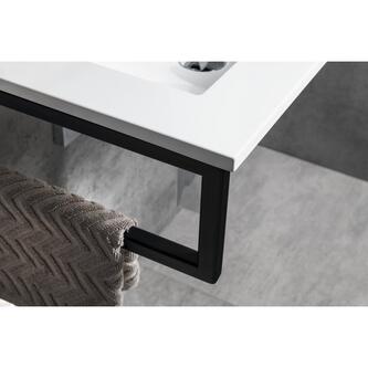 YUKON Waschtisch 80x45cm, Gussmarmor, weiß