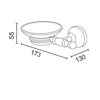 PERLA Keramik-Seifenschale, Gold