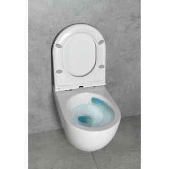 FULDA Hänge-WC, Vortex Rimless, 36x52,5cm, weiß