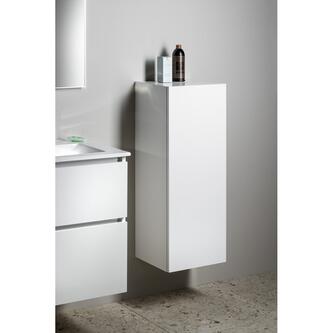 ESPACE Schrank 35x94x32cm, 1x Tür, links/rechts, weiss glänzend