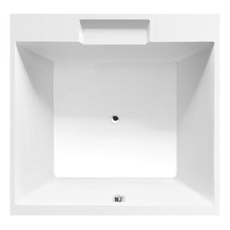 CAME Quadrat-Badewanne mit Rahmengestell 175x175x50cm, weiß