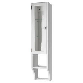 RETRO Schrank zum Spiegel 25x115x20cm, altweiß, links