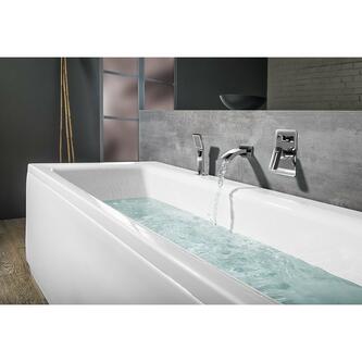 KVADRA Badewanne mit Rahmengestell 180x80x47cm, weiß