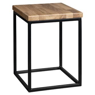 SKA Stuhl 30x41x30cm (SKA401), Schwarz matt/Eiche