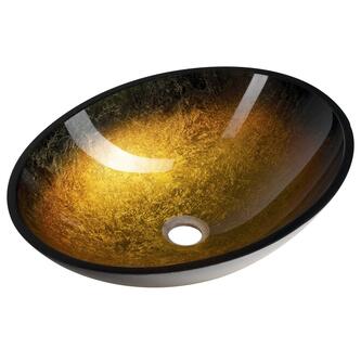 SELVA Glaswaschtisch zum Aufsetzen 50,5x38cm, Gold