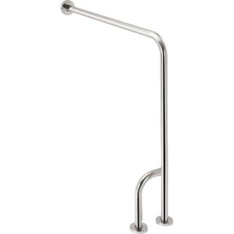 HANDICAP Stützgriff links 800x850mm, polierter Edelstahl