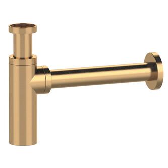 Waschtisch Siphon 5/4", Auslauf 32mm, Gold matt