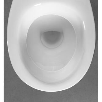 MIGUEL Kombi-WC inkl. Betätigungsplatte 3/6l, Abgang senkrecht, Weiß