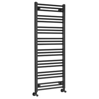 ALBRECHT Badheizkörper 500x1250mm, 500W,Schwarz matt