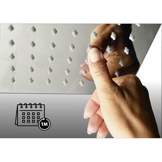 Kopfbrause, 195x195mm, Gold