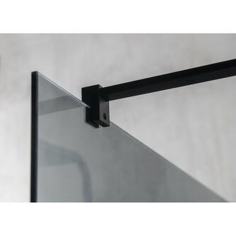 VARIO BLACK Walk-In Duschwand, Nordic Glas, 1200 mm