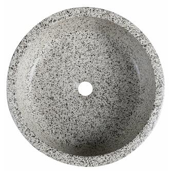 PRIORI Keramik-Waschtisch Ø 41 cm, grau/beige