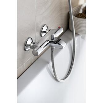ACTION Thermostat-Wannenarmatur, Chrom