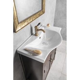ZARA 80 Keramik-Waschtisch 79,5x46cm, weiss