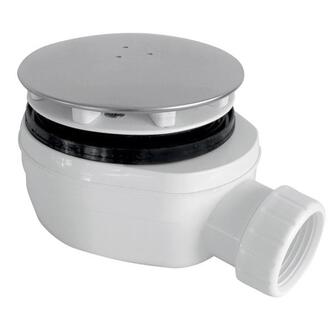 Siphon 90mm, INOX, extraniedrig, polierter Edelstahl