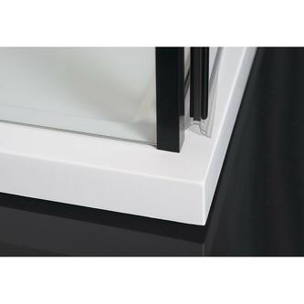 Zoom Line Black Eckige Duschkabine 900x900mm L/R Variante