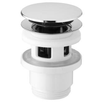 Ablaufgarnitur 5/4“, klick-klack, großer Stopfen, 32-52mm, ABS/Chrom