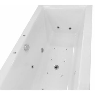CLEO HYDRO-AIR Whirlpool-Badewanne, 150x75x48cm, weiss