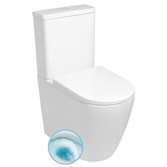TURKU WC-Kombi, spülrandlos, Abgang senkrecht/waagerecht, Weiß