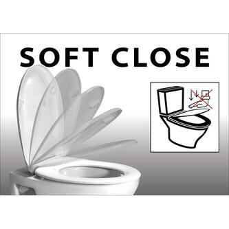 INFINITY WC-Sitz SLIM, Soft Close, Easy Take, stone grey