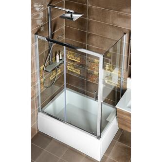 DEEP Duschtür 1300x1500mm, Klarglas