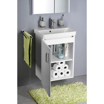 THEIA Unterschrank 50,9x70x35cm, 1x Tür, links, weiß