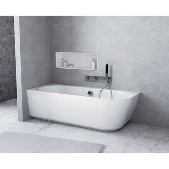 SUSSI L Freistehende Badewanne 160x70x50cm, weiß