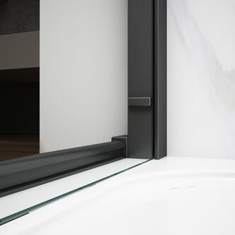 SPIRIT BLACK Rechteckige Duschkabine 1500x1000mm L/R Variante