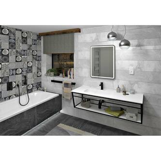 ARUBA Konsole mit Ablage 208,4x40x49 cm, schwarz matt