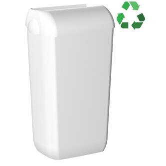 ECOLORED Hänge-Abfalleimer mit Deckel 23l, ABS, Weiß