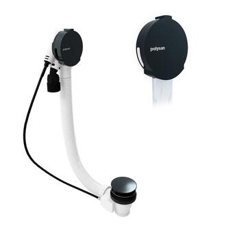 MARBLE Ablaufgarnitur mit Einlauf, Bowden, Länge 800mm, gun metal