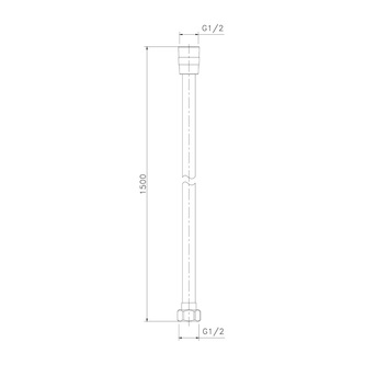 SOFTFLEX Plastik-Duschschlauch, 150cm, Kupfer matt