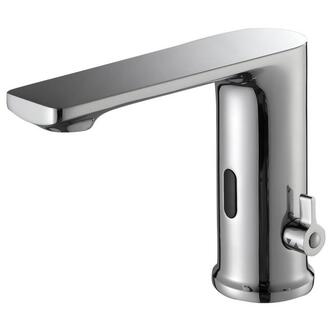Sensor-Standarmatur mit Temperaturregelung, 6V DC (4xAA), Chrom